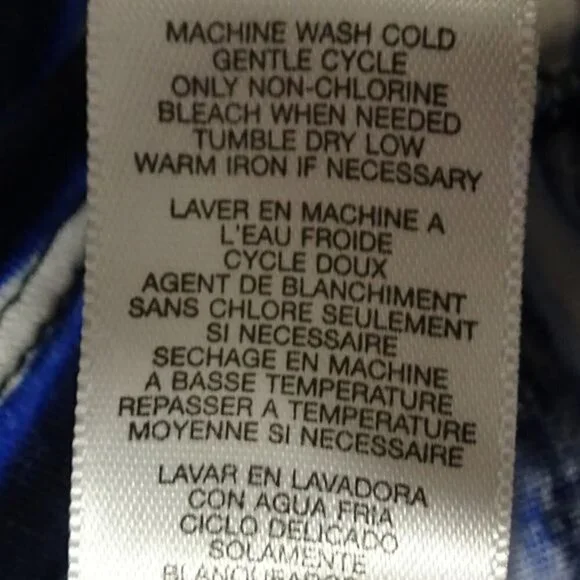 Michael Kors Blue Top w/ Side Ruffles Size Small - Picture 5 of 5